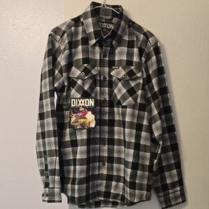 DIXXON Monochrome Plaid Men's Shirt